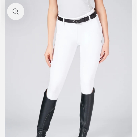 NWT VESTRUM SIDE ZIP KNEE GRIP WHITE RIDING BREECHES - Picture 1 of 12